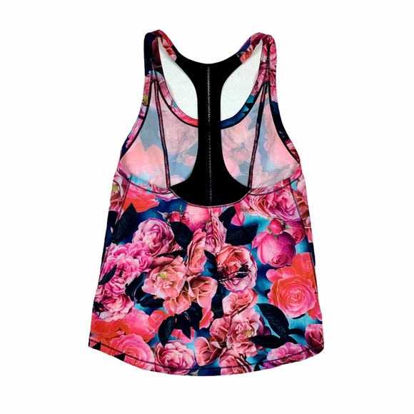 EUC LULULEMON  Pink Secret Garden Roses Tank - Picture 4 of 6
